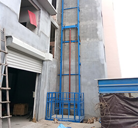 Vertical Single-Guide Rail Cargo Lift